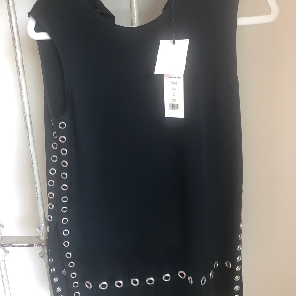 Black Khan Top w Silver Rivets